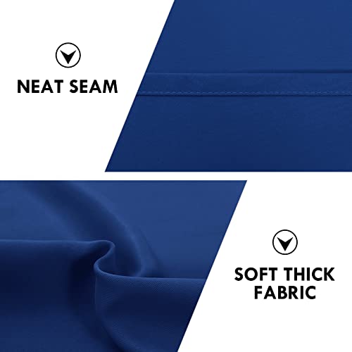 Blackout Curtains for Bedroom Living Room 42 x 84 Inch Long 2 Panels (Classic Blue / 42"W x 84"L (Pack of 2))