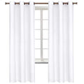 Pure White Room Darkening Curtains 72 Inch for Bedroom (Pure White / 42"W x 72"L (Pack of 2))