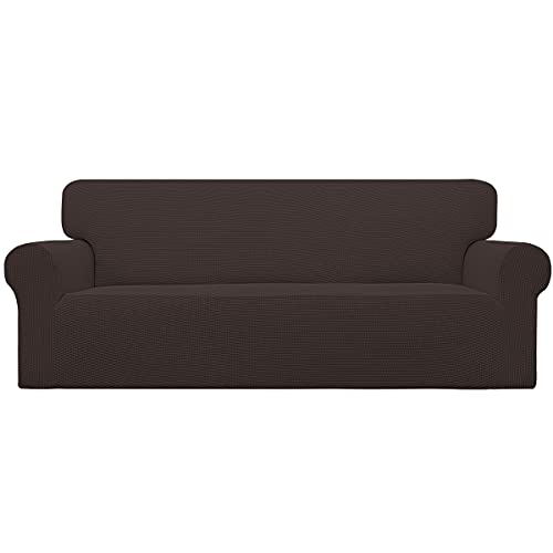 Stretch Couch Covers for Sofa Washable Large Chocolate (Large Sofa / Chocolate)
