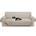 Oversized Sofa Cover for 3 Cushion (Beige/Beige / Sofa Xl - Xl Large (78"))