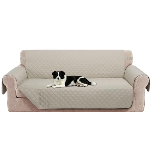Oversized Sofa Cover for 3 Cushion (Beige/Beige / Sofa Xl - Xl Large (78"))