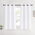 Draperies Curtains Panels (Pure White / 42"W x 60"L (Pack of 2))