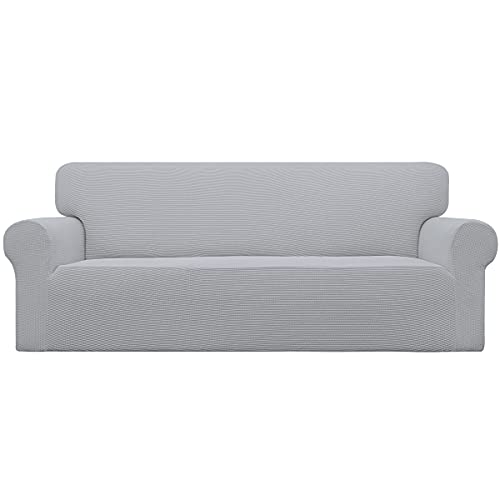 Stretch Couch Covers for Sofa Washable Large Silver Gray (Large Sofa / Silver Gray)