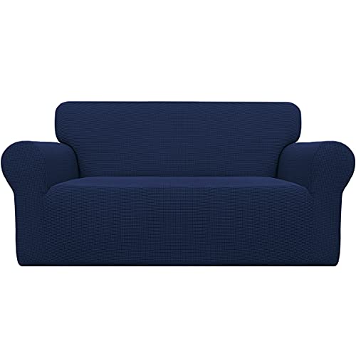 Stretch Oversized Loveseat Couch Covers Washable Navy (Medium-XL Loveseat / Navy)
