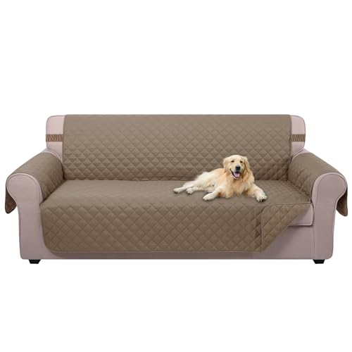4 Seater Sofa Cover 91''Large Couch Cover (Taupe/Taupe / 91''sofa Xxl - Xxl Large)