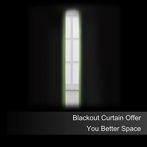 Blackout Curtains 52 x 45 inch (Light Green / 52"W x 45"L (Pack of 2))