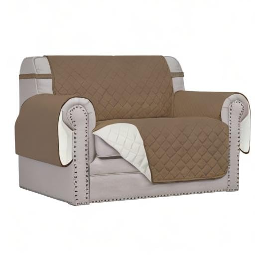 Reversible Couch Cover (Camel/Ivory / Small-XL Chair)