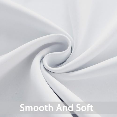 Room Darkening Curtains 52x63 inch Greyish White (Greyish White / 52"W x 63"L (Pack of 2))
