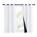 Pure White Blackout Curtains for Kitchen 37" w x 40" L 2 Panels (Pure White / 37"W x 40"L (Pack of 2))