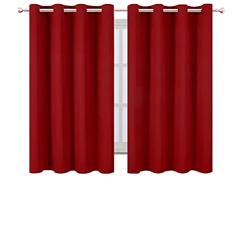 Red Blackout Curtains (Red / 52"W x 45"L (Pack of 2))