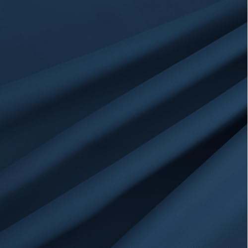 Morrocan Blue Decor Room Darkening Curtains 63 Inches Long 2 Panel (Dark Blue / 40"W x 63"L (Pack of 2))