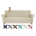 Super Stretch Couch Cover (- Khaki / Large (72"-92"))