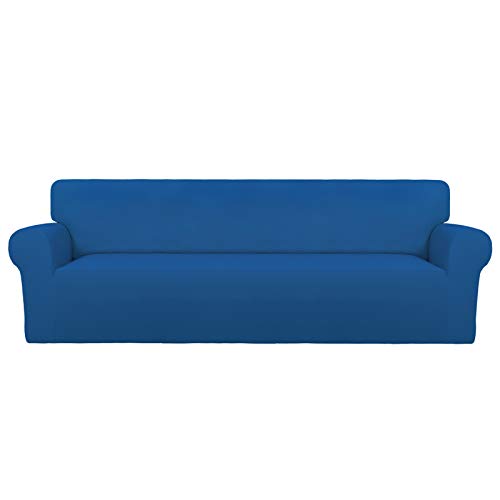 Stretch Couch Covers for Sofa 4 Seater Slipcovers Classic Blue (XX-Large 4-Seater Sofa / Classic Blue)