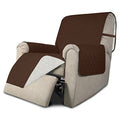 Reversible Couch Cover (Coffee/Ivory / Medium Recliner)