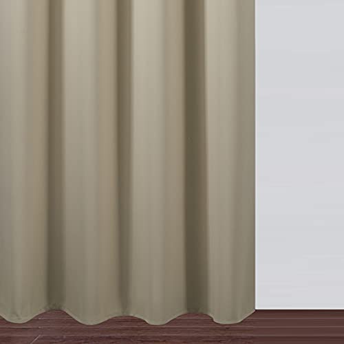 Beige Thermal Blackout Curtains (Beige / 52"W x 72"L (Pack of 2))