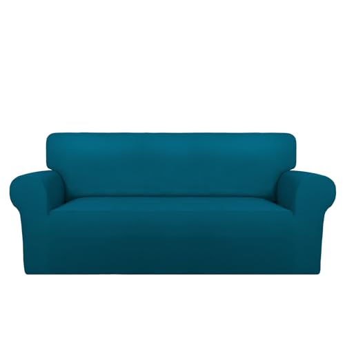Oversized Loveseat Covers Couch Covers for Sofa Peacock Blue (Medium-XL Oversized Loveseat / Peacock Blue)