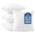 26x26 Euro Pillow Inserts 4 Pack (26x26 Inch)
