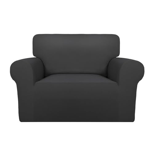 Super Stretch Sofa Slipcover (Small-XL Oversized Sofa / Dark Gray)