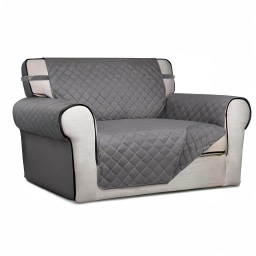 Reversible Quilted Sofa Cover Dog Couch Covers for Sofa (Small-XL / Gray/Gray)