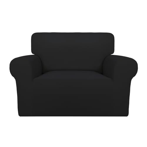 Super Stretch Sofa Slipcover (Small-XL Oversized Sofa / Black)