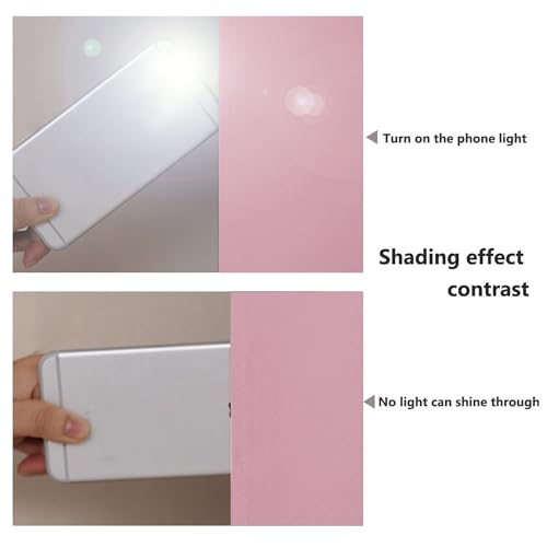 100% Blackout Short Curtains with Black Liners (Crystal Pink / 37"W x 40"L (Pack of 2))