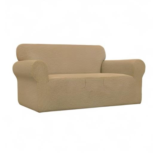 Stretch Loveseat Couch Covers Washable Golden (Medium Loveseat / Golden)