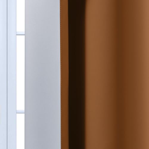 Greyish White and Burnt Orange Ombre Curtains (52"W x 63"L (Pack of 2) / Burnt Orange)