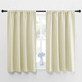 Blackout Curtains for Bedroom (Beige / 42"W x 45"L (Pack of 2))