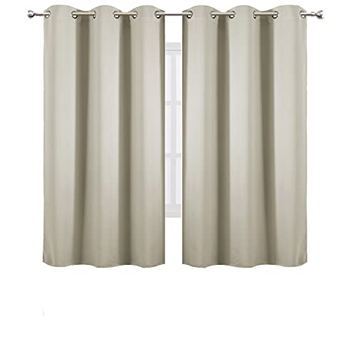 Light Beige Thermal Blackout Curtains (Light Beige / 38"W x 63"L (Pack of 2))