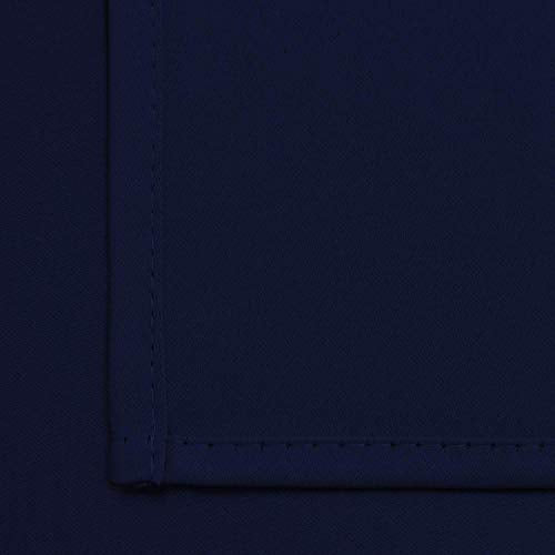 Blackout Curtains 38x72 inch Navy Blue Thermal Drapes (Navy Blue / 38"W x 72"L (Pack of 2))