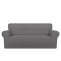 Super Stretch Sofa Slipcover (Medium-XL Oversized Loveseat / Light Gray)