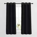 Black Curtains for Boys Room (Black / 37"W x 63"L (Pack of 2))