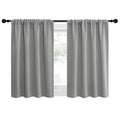 2 Panels Blackout Curtains (Silver Grey / 42"W x 30"L (Pack of 2))
