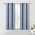 Blackout Curtain Panels for Bedroom (Vintage Blue / 42"W x 40"L (Pack of 2))