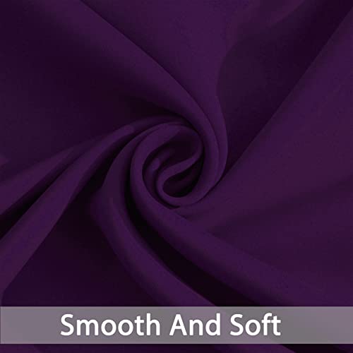 Room Darkening Curtains 62x72 inch Length Purple (Purple / 62"W x 72"L (Pack of 2))