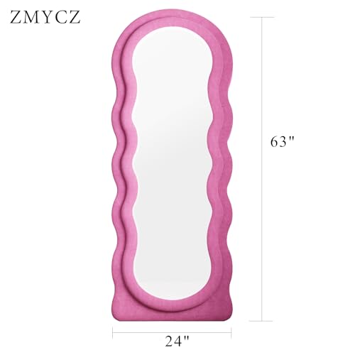 Full Length Mirror (Wavy - Pink)