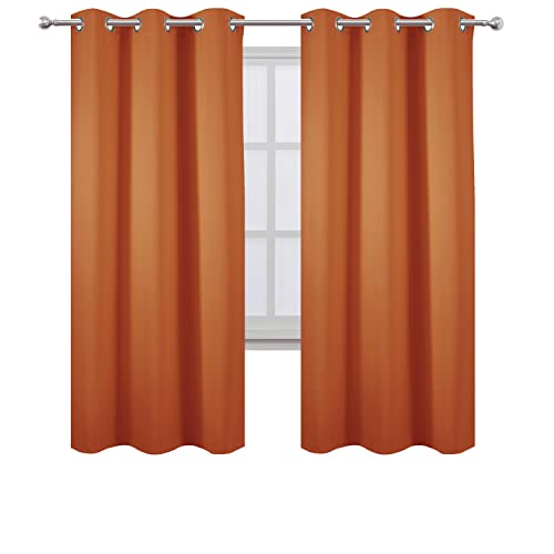 Orange Thermal Blackout Curtains (Orange / 42"W x 72"L (Pack of 2))