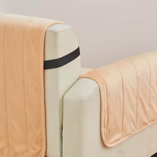 Velvet Recliner Cover (Recliner / 20- Velvet - Peach)