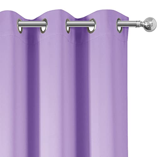 Blackout Curtains 38 x 84 inch (Lavender / 38"W x 84"L (Pack of 2))