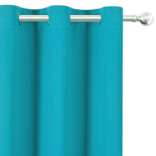 Teal Blackout Curtains (Teal / 42"W x 84"L (Pack of 2))