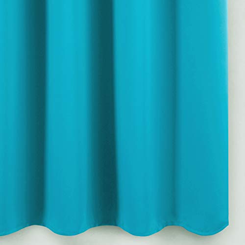 Teal Thermal Blackout Curtains (Teal / 38"W x 63"L (Pack of 2))