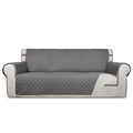 Reversible Quilted Sofa Cover Dog Couch Covers for Sofa (Large / Gray/Ivory)