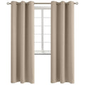 Sand Room Darkening Curtains 84 Inch for Living Room (Sand / 38"W x 84"L (Pack of 2))