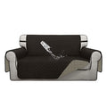 Double Protection 100% Waterproof Loveseat Sofa Covers for Living Room (Chocolate/Beige / Loveseat Medium)