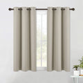 Modern Blackout Curtains Noise Reducing (Natural / 42"W x 54"L (Pack of 2))