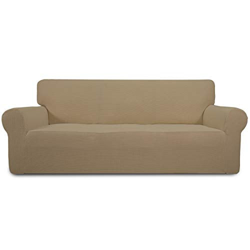 Stretch Oversized Sofa Couch Slipcover Washable Tan (X-Large Sofa / Tan)