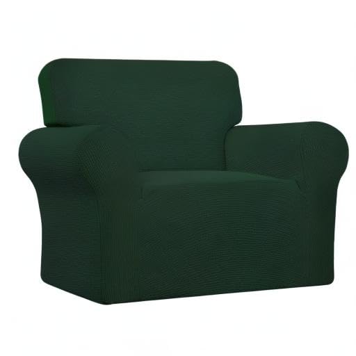 Stretch Oversized Chair Slipcover with Arm Washable Dark Green (Small-XL Chair / Dark Green)