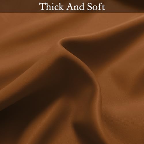 Burnt Orange to Grey White Ombre Room Darkening Curtains 96 Inch (52"W x 96"L (Pack of 2) / Burnt Orange to Grayish White)