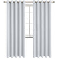 Room Darkening Curtains 84 Inches Long (Greyish White / 70"W x 84"L (Pack of 2))