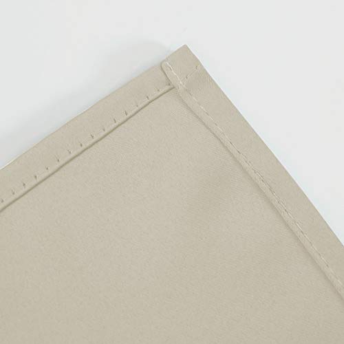Light Beige Thermal Blackout Curtains (Light Beige / 52"W x 54"L (Pack of 2))